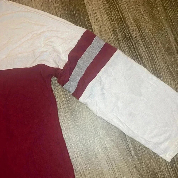 Womens Maurices Red 3/4 Sleeve Tee - S - Picture 3 of 6